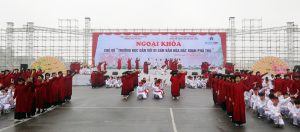 Giao lưu ngoại khóa mô hình “Trường học gắn với di sản văn hóa hát Xoan”