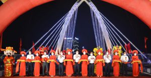 Khánh thành cầu Tiên Dung thuộc Dự án Hồ Công viên Văn Lang, Việt Trì