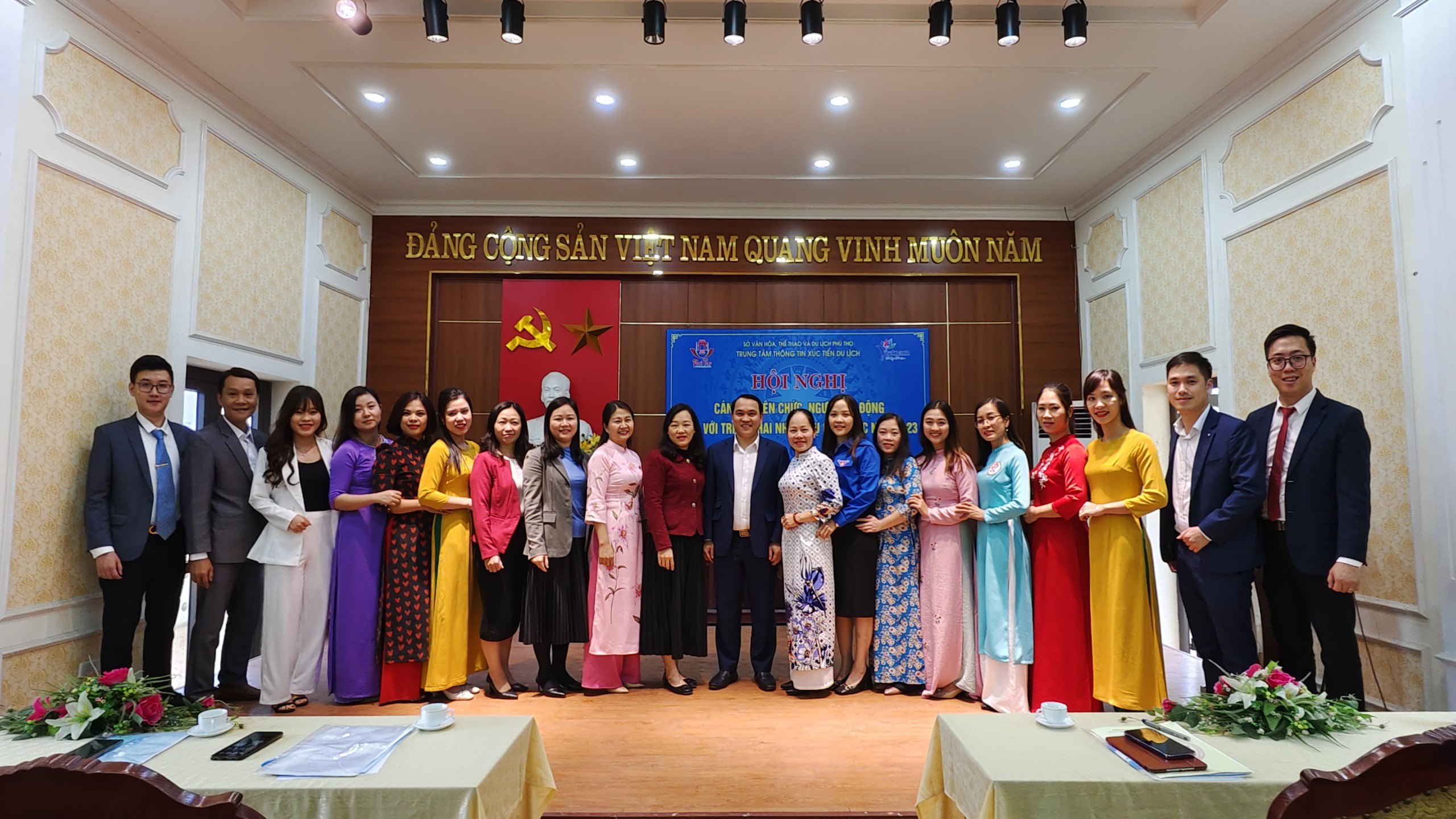 Trung tâm Thông tin Xúc tiến Du lịch Phú Thọ tổ chức “Hội nghị Cán bộ, viên chức, người lao động gắn với triển khai nhiệm vụ công tác năm 2023”.