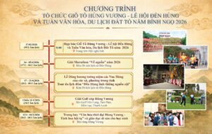 Chương trình tổ chức Giỗ Tổ Hùng Vương – Lễ hội Đền Hùng và Tuần Văn hóa, Du lịch Đất Tổ năm Bính Ngọ 2026