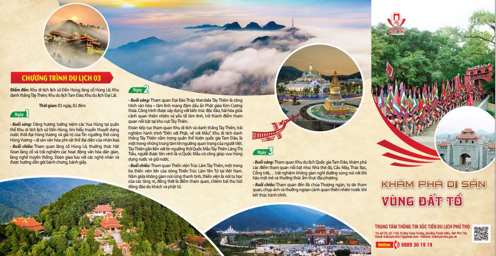 Tờ rơi khám phá di sản vùng Đất Tổ