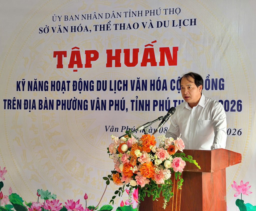 Khai mạc lớp tập huấn kỹ năng hoạt động du lịch cộng đồng tại phường Vân Phú
