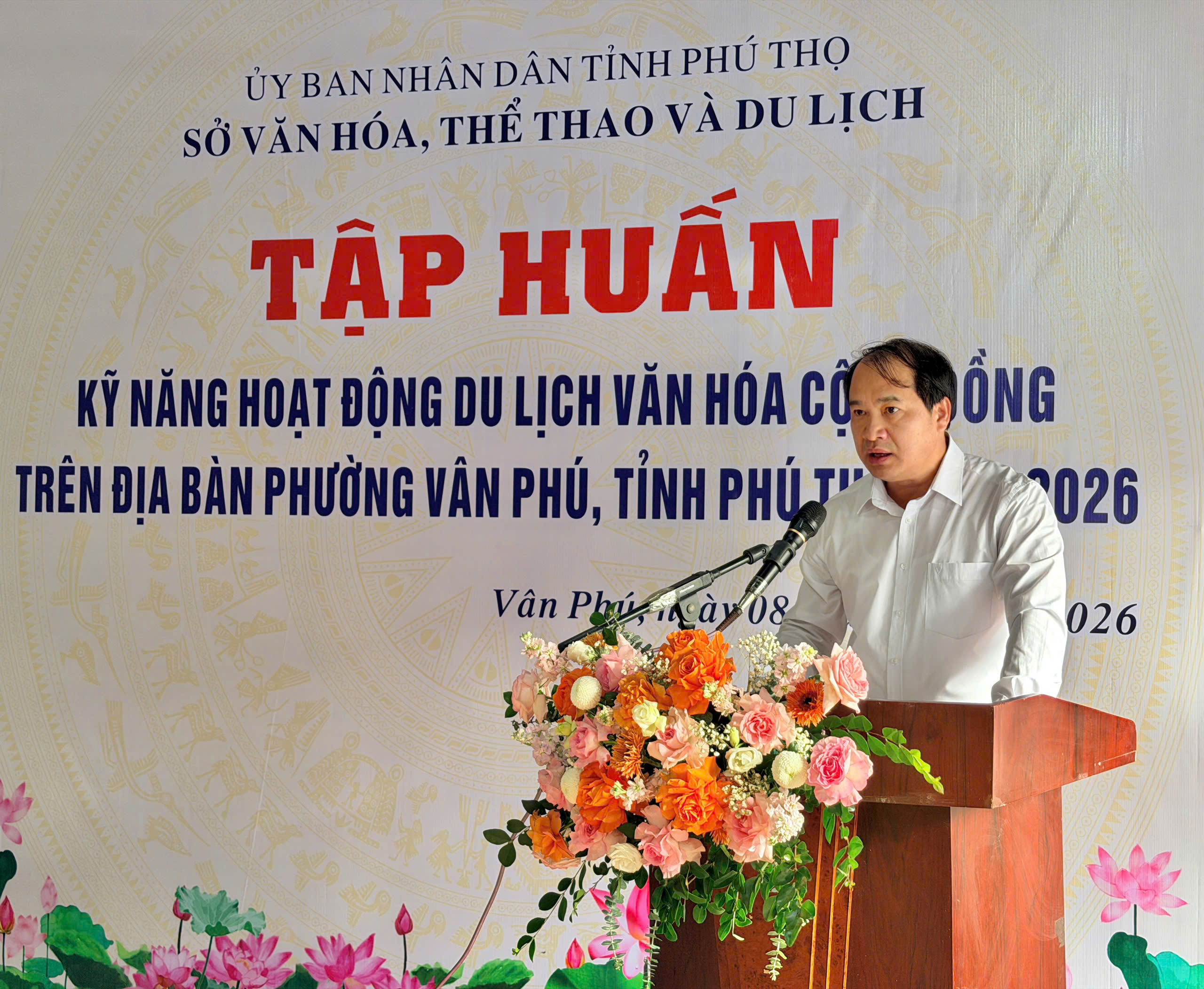 Khai mạc lớp tập huấn kỹ năng hoạt động du lịch cộng đồng tại phường Vân Phú