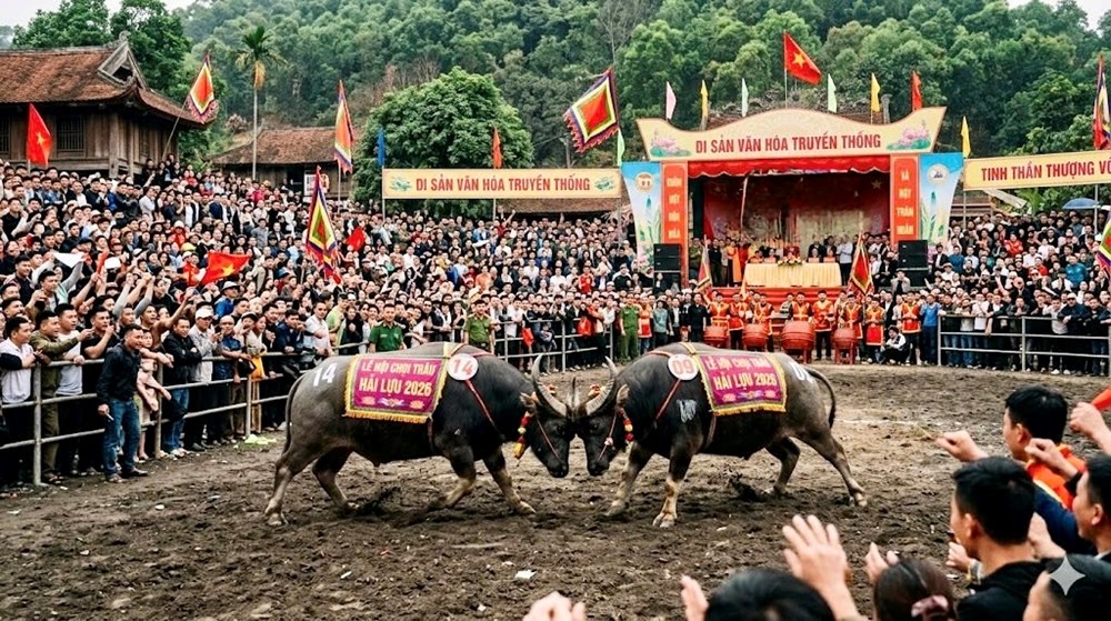 Lễ hội Chọi trâu Hải Lựu –  Sắc màu văn hóa vùng đất ven sông Lô