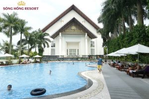 Sông Hồng Thủ Đô Resort  Điểm nghỉ dưỡng xanh bên hồ Đầm Vạc