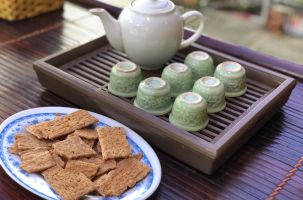 Bánh củ mài - Món quà quê khi về Đền Hùng