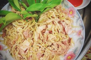 Thịt chua đu đủ- Món ngon lạ miệng của người Mường Tân Sơn